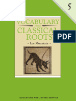 Vocabulary From Classical Roots, Book 5, Grade 5, Student Book