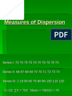 Measures of Dispersion