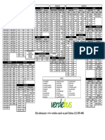 Tabela de Horarios 2019 Certo