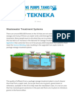 Wastewater Treatment Systems - TEKNEKA