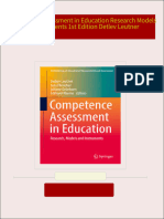 Competence Assessment in Education Research Models and Instruments 1st Edition Detlev Leutner 2024 Scribd Download