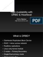 High Availability With DRBD Heartbeat