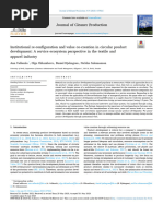 Institutional re-configuration and value co-creation in circular product