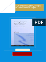 PDF Learning Curriculum and Employability in Higher Education 1st Edition Peter Knight download