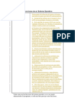 Funciones de Un Sistema Operativo