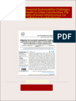 Immediate download Mitigating Environmental Sustainability Challenges and Enhancing Health in Urban Communities The Multi functionality of Green Infrastructure 1st Edition Dr. Adedotun Ayodele Dipeolu ebooks 2024