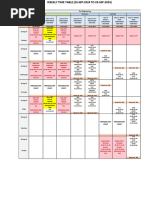 IIT-JEE TIME TABLE 23 SEP - 29 SEP