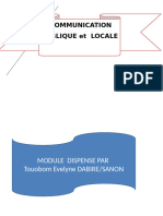 Communication Publique Et Locale