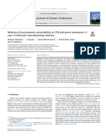 Shahzad et al. (2020) - Relação entre sustentabilidade ambiental. RSE e inovação verde