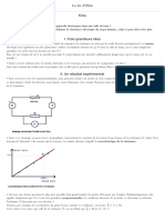 4e Physique Chimie La Loi d Ohm