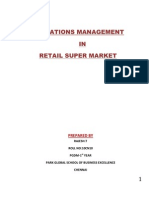 Operations Management in Retail Super Market