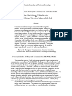 _A Conceptualization of Therapeutic Communication- The WHAT Model