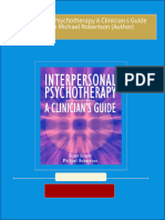 Interpersonal Psychotherapy A Clinician s Guide 1st Edition Michael Robertson (Author) 2024 scribd download