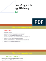 CH 2 ...Alternative Organic Solvents Energy Efficiency