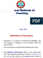 General Methods of Teaching Chapter One (1)