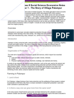 CBSE Class 9 Social Science Economics Notes Chapter 1 the Story of Village Palampur