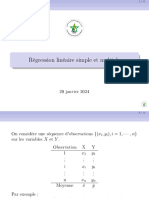 Régression linéaire simple et multiple