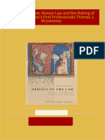 Immediate download Priests of the Law: Roman Law and the Making of the Common Law's First Professionals Thomas J. Mcsweeney ebooks 2024