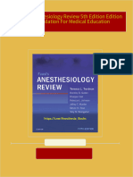 [FREE PDF sample] Faust’s Anesthesiology Review 5th Edition Edition Mayo Foundation For Medical Education ebooks