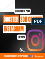 BOOSTER SON COMPTE INSTAGRAM