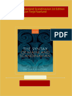 Get The Syntax of Mainland Scandinavian 1st Edition Jan Terje Faarlund PDF ebook with Full Chapters Now