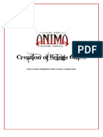 Creation of Beings Guide