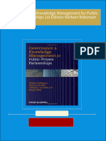 Download Complete Governance and Knowledge Management for Public Private Partnerships 1st Edition Herbert Robinson PDF for All Chapters