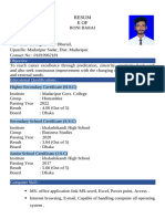 Resume Of cv