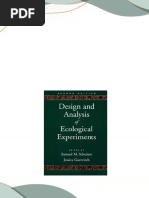 Design and Analysis of Ecological Experiments 2nd Edition Samuel M. Scheiner 2024 Scribd Download