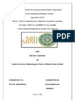 THE Project Report ON "Analysis of Factors Influencing The Choice of Mutual Funds in India"