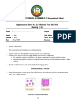 Density supplementary sheet