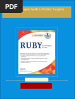 Ruby Developers Guide 1st Edition Syngress 2024 scribd download