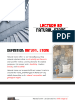 Lecture 02 - Natural Stone