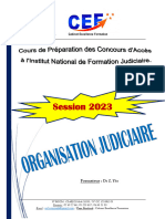 ORGANISATION JUDICIAIRE 2023