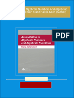 Download An Invitation To Algebraic Numbers And Algebraic Functions 1st Edition Franz Halter-Koch (Author) ebook All Chapters PDF