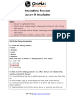 International Relations 01 _ Daily Class Notes