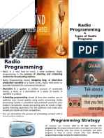 7) Radio Programming and Types of Radio Programs