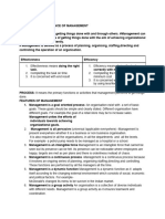 Ch.1-Nature & Significance of Mgt. Notes