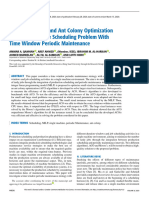 An Exact Method and Ant Colony Optimization for Single Machine Scheduling Problem With Time Window Periodic Maintenance