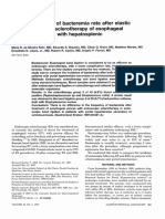 Prospective study of bacteremia rate after elastic