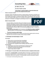 Consumer debt and credit level -II