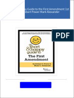 Get A Short and Happy Guide to the First Amendment 1st Edition Robert Power Mark Alexander PDF ebook with Full Chapters Now