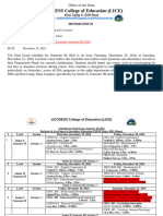 BSC Final Exam Schedule for Semester III 2024 @ Zinnia Hill & Kisi Camp