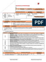 SESIÓN DE APRENDIZAJE - 1ro Prim