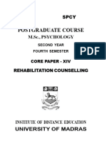 MSc Counselling Psychology