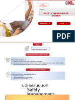  SAFETY INFORMATION SYSTEM