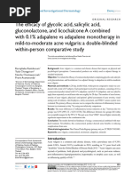 efficacy of GA SA and adapalene