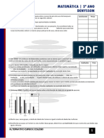 Exercícios sobre medidas estatísticas