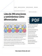 ▷ Lista de 290 emociones y sentimientos_ Cómo diferenciarlos