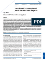 Sorptive Sequestration of 2-Chlorophenol by Zeolitic Materials Derived From Bagasse Fly Ash